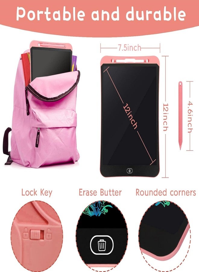 VIRTH® 12 INCH LCD Writing Tablet Toy Cum Slate with Stylus for Kids - Doodle and Scribbler Digital Drawing Board (12 INCH Slate) - Image 4